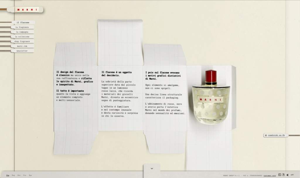 MARNI FRAGRANCE BOTTLE