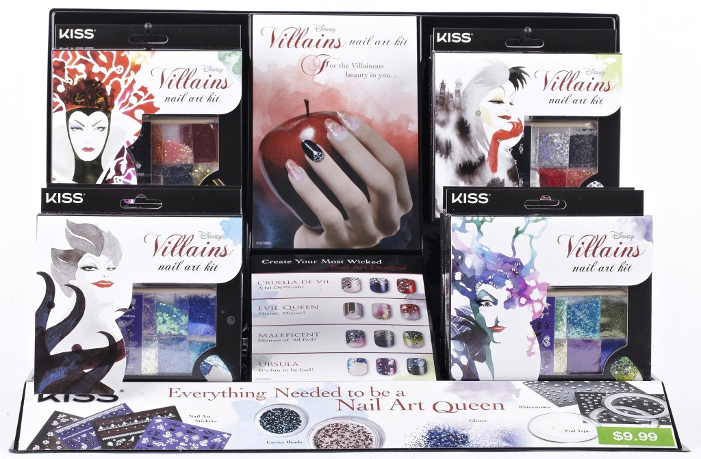 Villains Nail Art Disney di Kiss, Beauty Cartoon