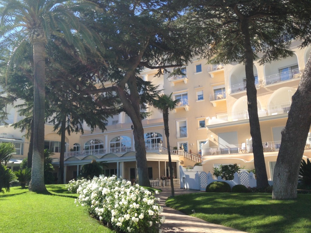 Il Quisisana visto dai giardini interni
