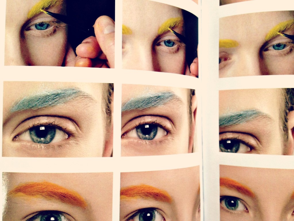 sopracciglia colorate Christian Wijnants, Mac Cosmetics
